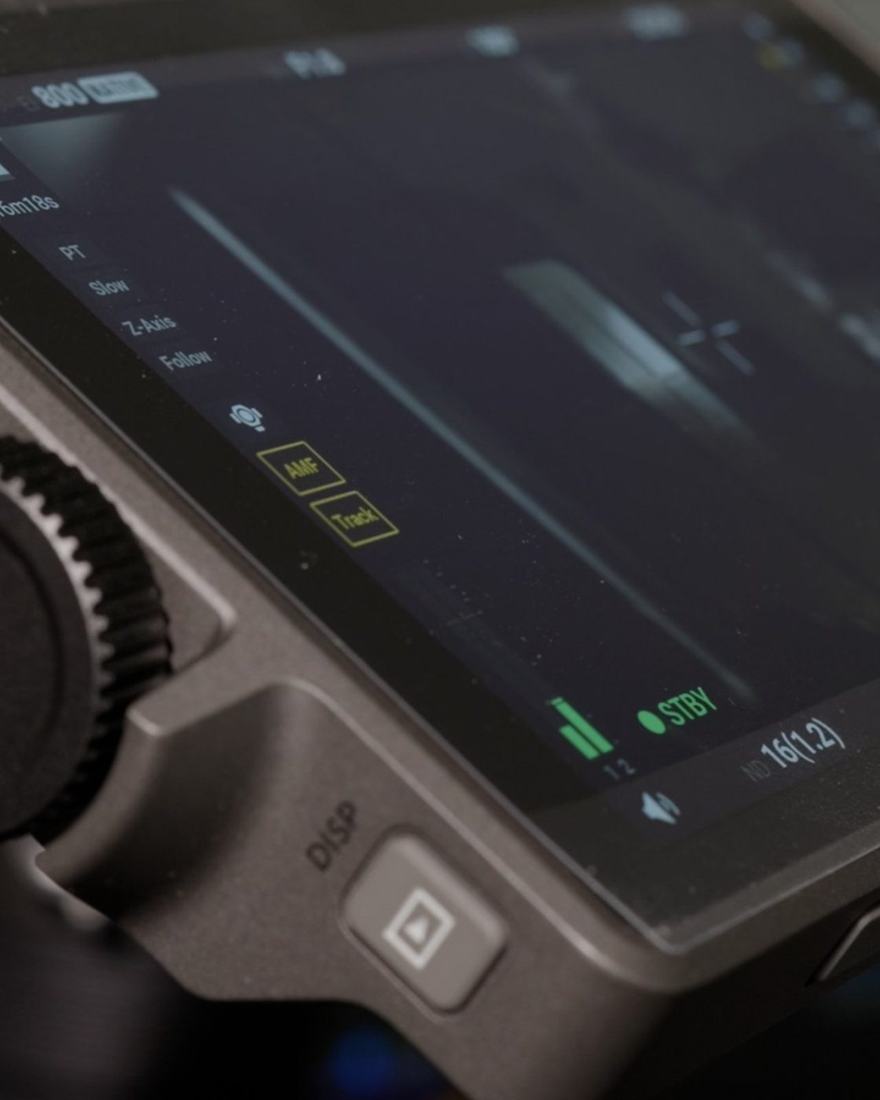 Camera settings agreed in prep: EI, ND, white balance and codec.